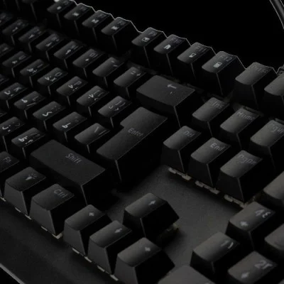 Porodo Gaming Full-Size Mechanical Keyboard With Lighting - Black